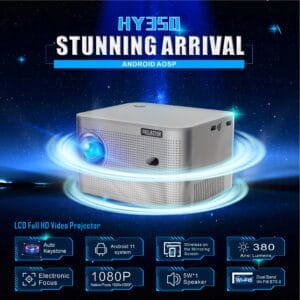 Projector 1080P Automatic Obstacle Portable Avoidance Battery Video Short Throw Home Projector