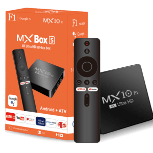 Customization MX10-F1 Android 13 Tvbox All Winner Smart 4k Tv Box MX10-F1 with BT Voice Remote Control