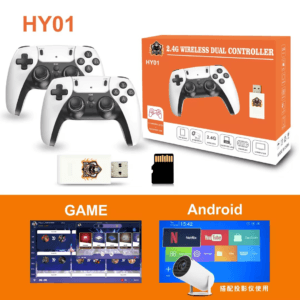 HOT SALE HY01 Video Game Console Classic Retro Game TV Stick with 2.4G Wireless Gamepads Factory Price 20000games