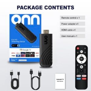Hot Sale Android 13 Onn TV Stick Allwinner H313 Quad-Core 2GB RAM 8GB/16GB ROM Dual-Band WiFi Made in China